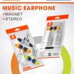 RIVANO RN HF-72 MAGNET 3D SOUND STEREO WIRED EARPHONE