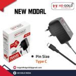 HD Gold HD-01 Travel Charger with Double IC Protection & Type-C Pin Size