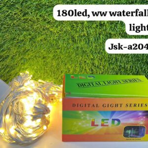 180 LED Warm White (WW) Waterfall String Lights - Digital Series JSK-A204