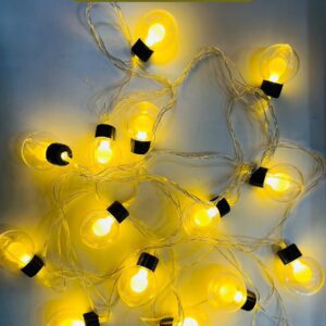 3.5m Warm White Double Ball String Lights - 14 LED Decorative Model JSK-A107