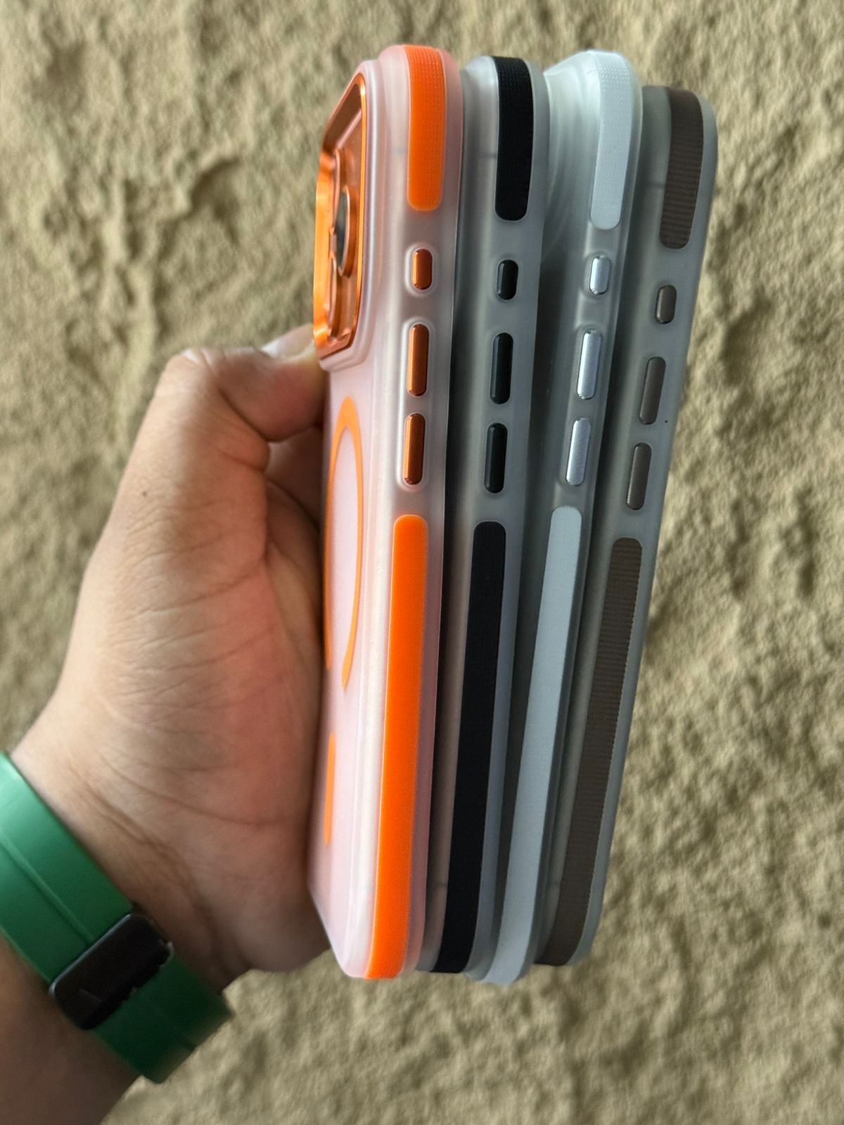 ORIGNAL DULERO N52 HIGH MATTE GRIP MAGSAFE PREMIUM CASE COSMIC METAL RING - Image 3