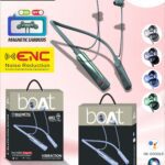 Boat Rockerz {ELEGANT} Magnetic 🧲 On off Voice Change Vibration Double Box Neckband