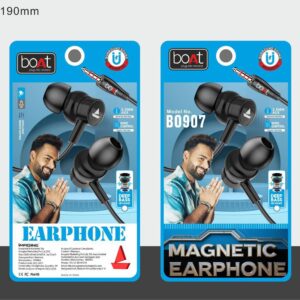 boAt B0907 Deep Bass Magnetic Earphone with 3.5mm Jack & Wire Control
