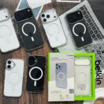 BELKIN ORIGINAL TPU WITH MAGESAFE SILVER CAMERA RING SIDE BELKIN LOGO AIR CUSHION  TECHNOLOGY