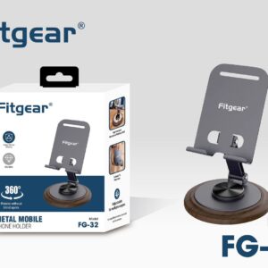 Fitgear FG-44 Magnetic Rotating Vacuum Sucker - 360° Foldable Desktop & Dashboard Stand