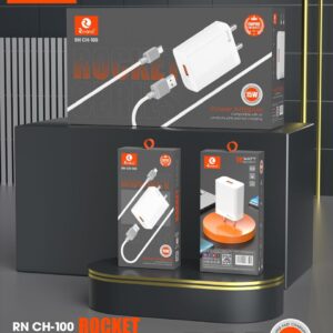 Rivano RN CH-100 Rocket Series 15W Fast Charger with Type C-USB Cable