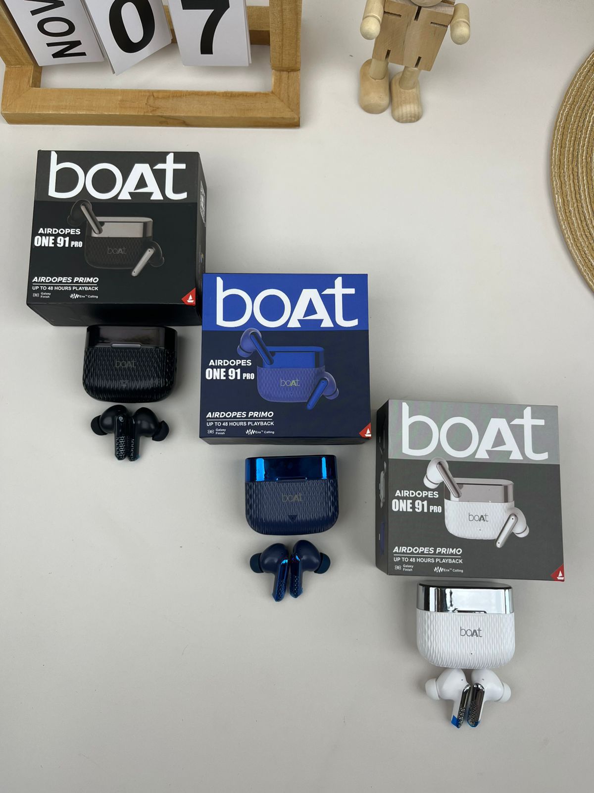 boAt Airdopes 91 TWS Earbuds with 45 Hours Playback, Dual Mics with ENx™ Tech