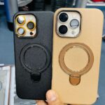 OG LEATHER FINISH CASE WITH MAGSAFE STAND 100% MAGSAFE WORKING INSIDE CLOTH