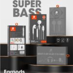 Rivano RN HF-101A Earpods with Lightning Connector - Super Bass, Built-in Mic & Volume Control