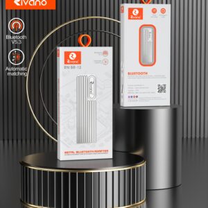 Rivano RN BR-12 Metal Bluetooth V5.3 Adapter – Plug and Play USB Receiver with Intelligent Chip & Automatic Matching