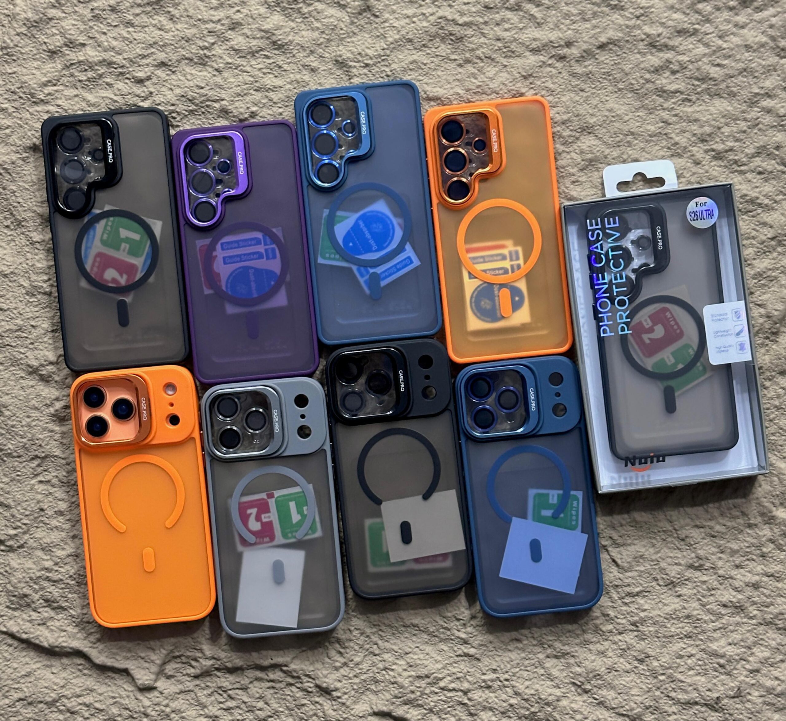 Case Pro: Frosted Translucent Matte Back Cover with MagSafe & Metal Camera Protection