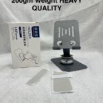 Heavyweight 200g Metal Rotating Phone Holder - 360° Swivel & 180° Foldable Desktop Stand