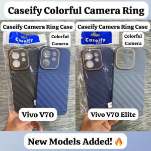 Caseify Soft Case - With Color Camera Ring 🔥💯 Good Quality - Soft Design