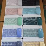 Ultra-Slim Wireless Bluetooth Keyboard and Mouse Combo - Multi-Device Portable Set for Tablets, iPads, and Laptops