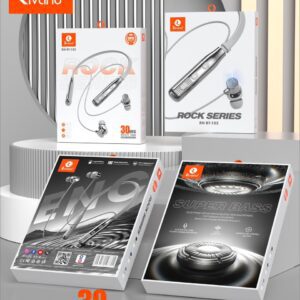 Rivano Rock Series RN BT-103 Wireless Neckband - Super Bass, 30 Hours Playtime, ENC & CVC 8.0 Mic