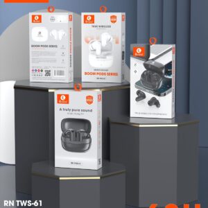 Rivano RN TWS-61 Boom Pods Series - 60 Hours Playtime Wireless Earbuds with Pure Sound Quality