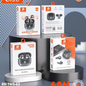 Rivano RN TWS-63 Air Beat Series – 65H Playtime True Wireless Stereo Headset with Super Bass