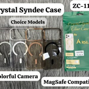 Arslan ®️ Crystal Syndee Case (ZC-11) 🔥 With MagSafe Working - For Special Android and iPhone Models