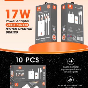Rivano RN CH-103 Micro V8 17W Power Adapter Hyper-Charge Series  with Fast USB Cable