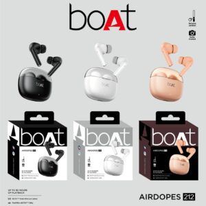 boAt Airdopes 212 True Wireless Earbuds with 50H Playback & BEAST Mode (45ms Low Latency)